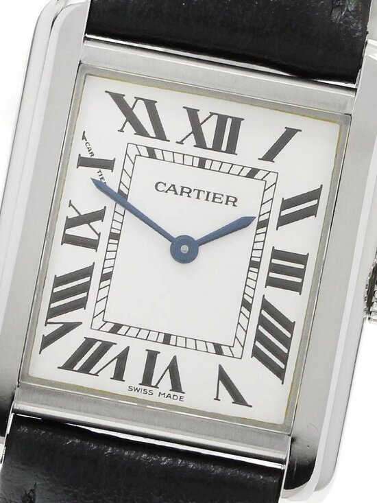 CARTIER Tank solo SM WSTA0030 Silver Dial Quartz Ladies Watch_958799 main image 4